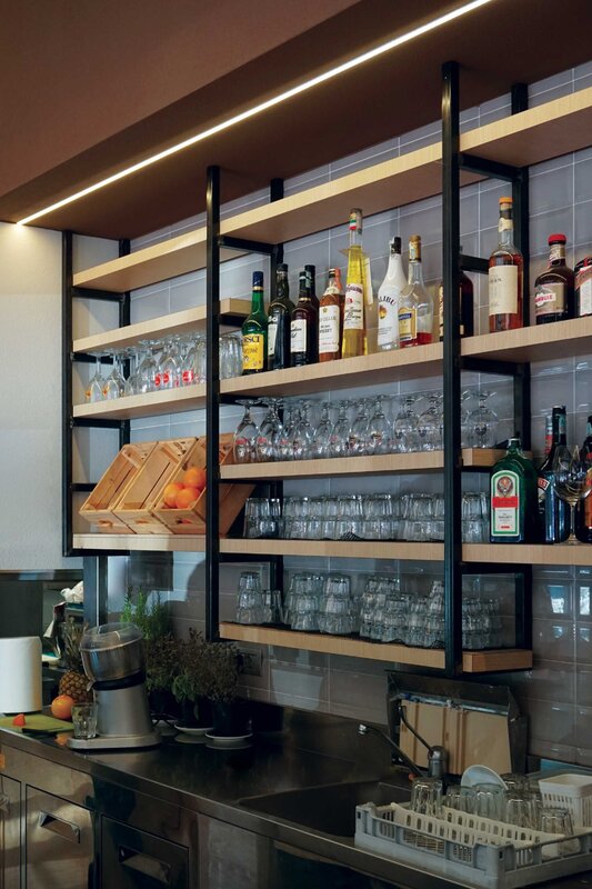 Bar shelves