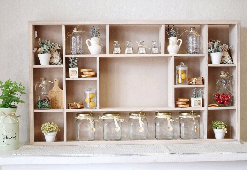 Kitchen shelves