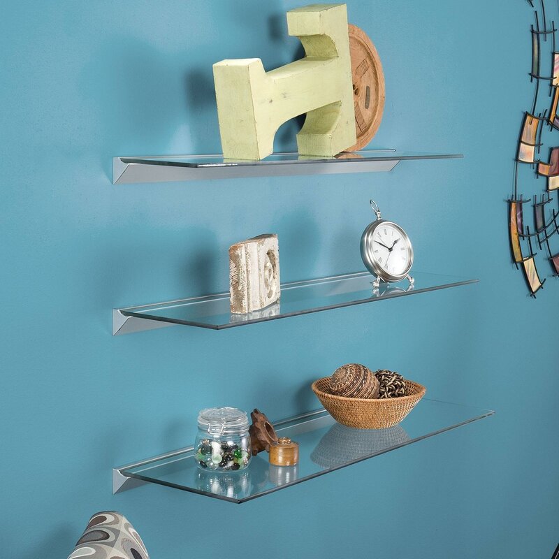 Glass shelves