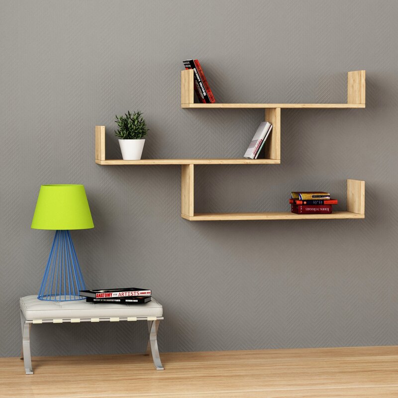 Shelves on the wall