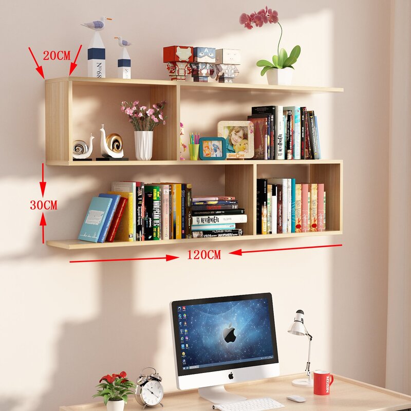 Shelves on the wall for a schoolchild