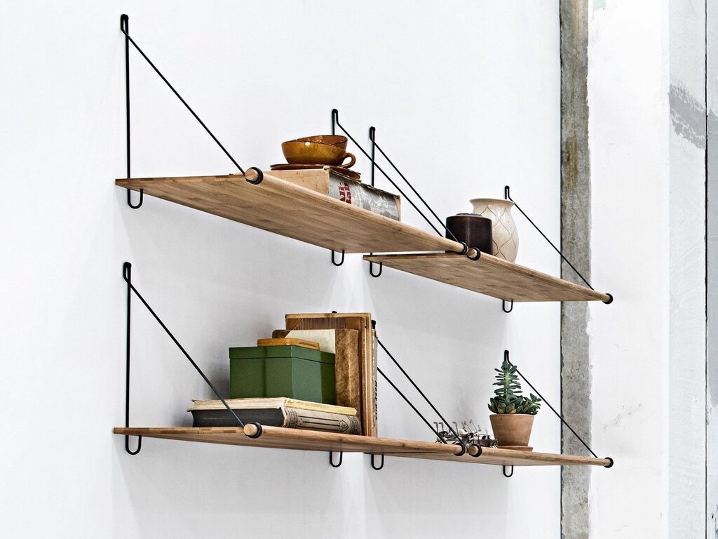 Shelves on ropes