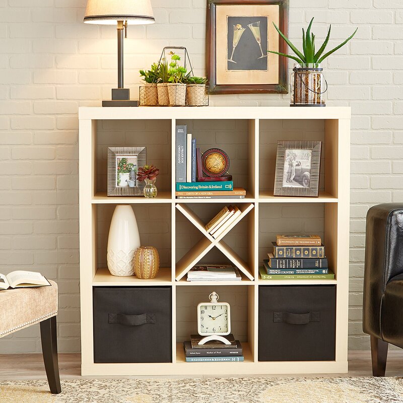 Floor shelves for the living room