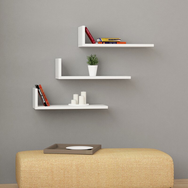 Wall-mounted shelves