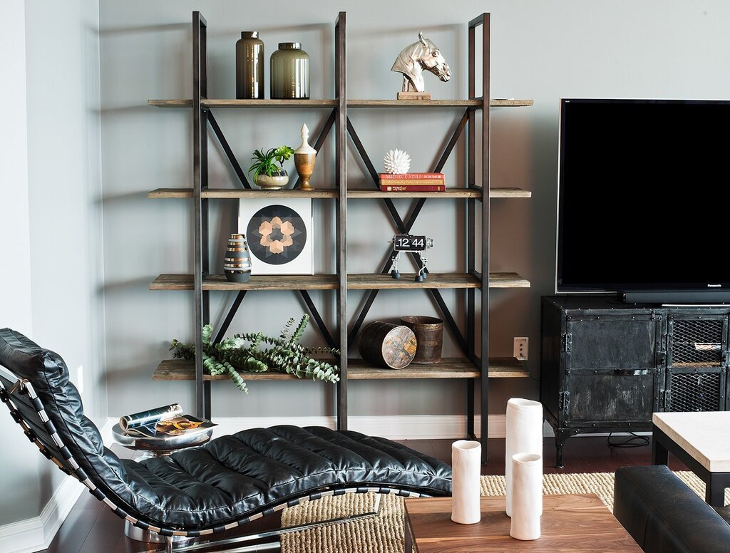 Shelves in loft style