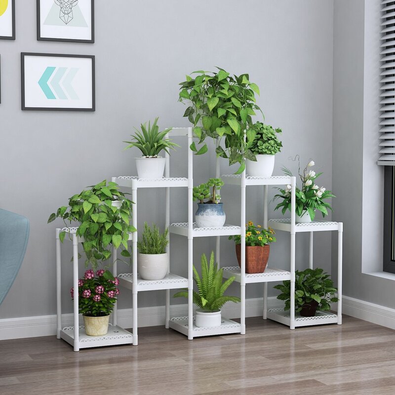 Floor flower shelves