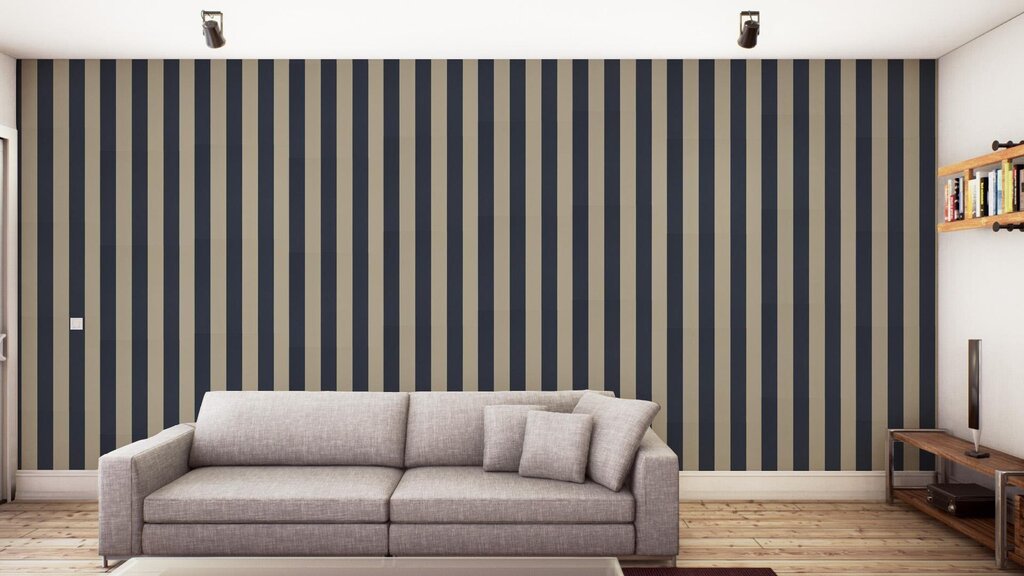 Striped wallpaper for walls