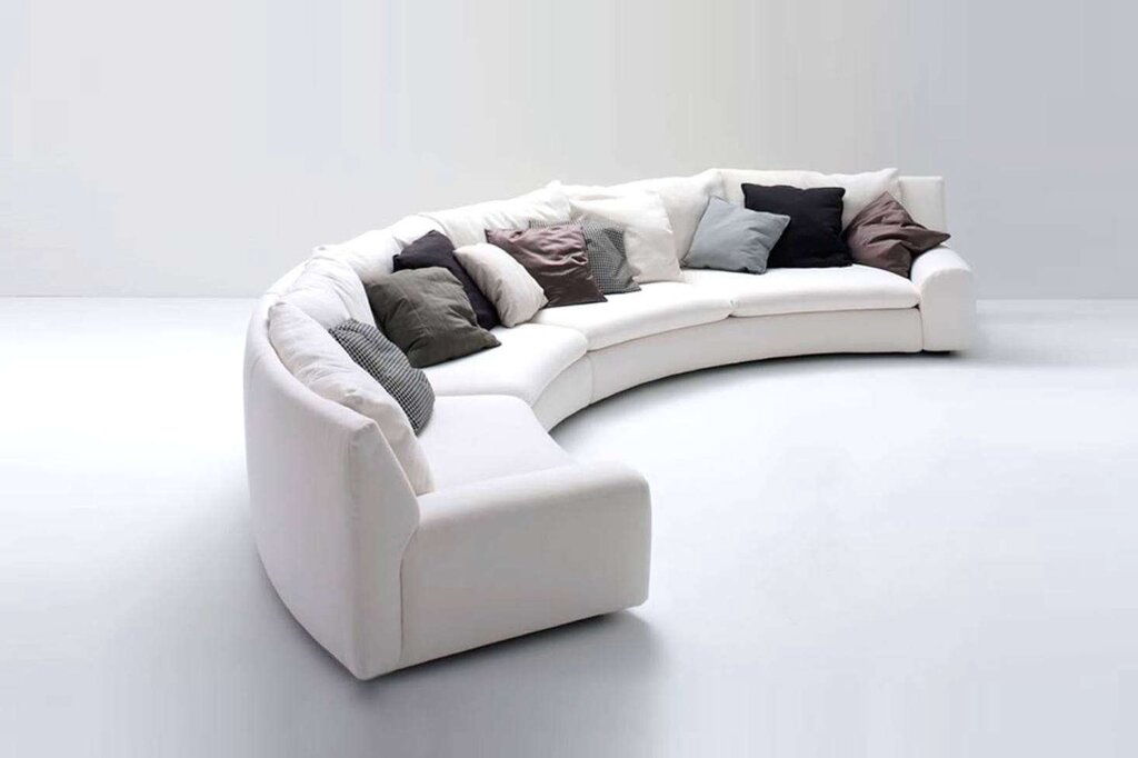 Half-round sofa bed