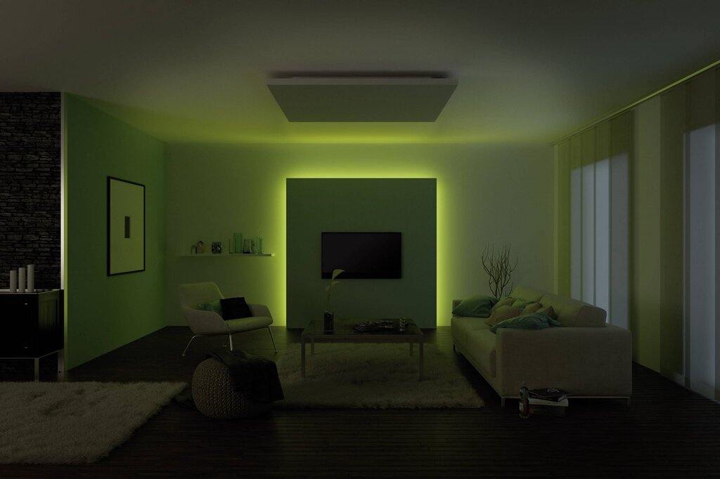 Ceiling lighting with LED strips