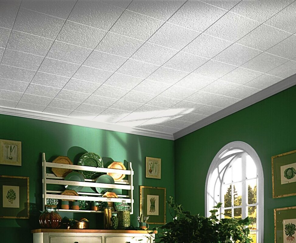 PVC ceiling tiles