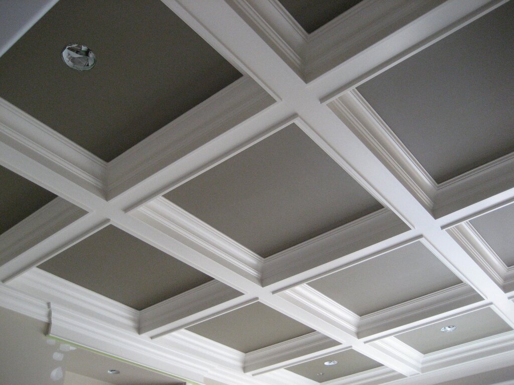 Ceiling covering made of foam plastic