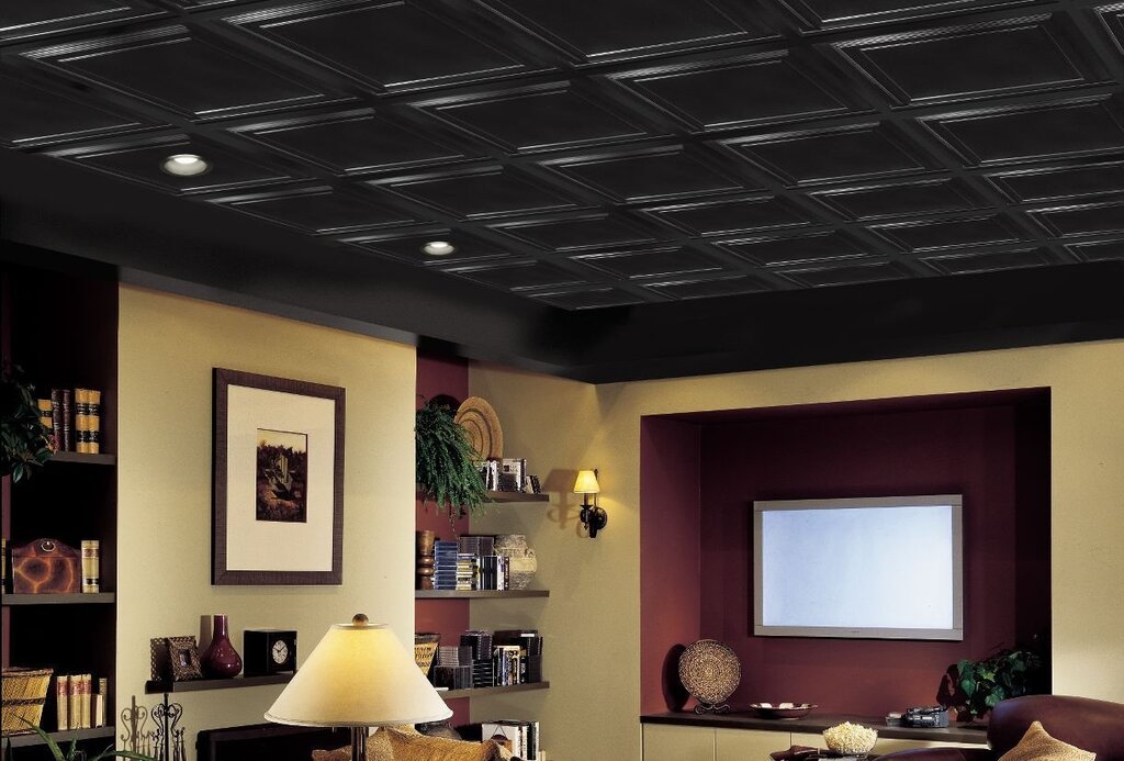 Armstrong ceiling black