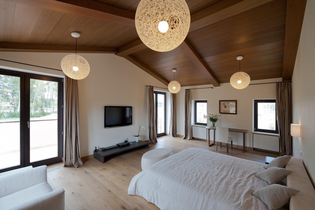 The ceiling in the country house