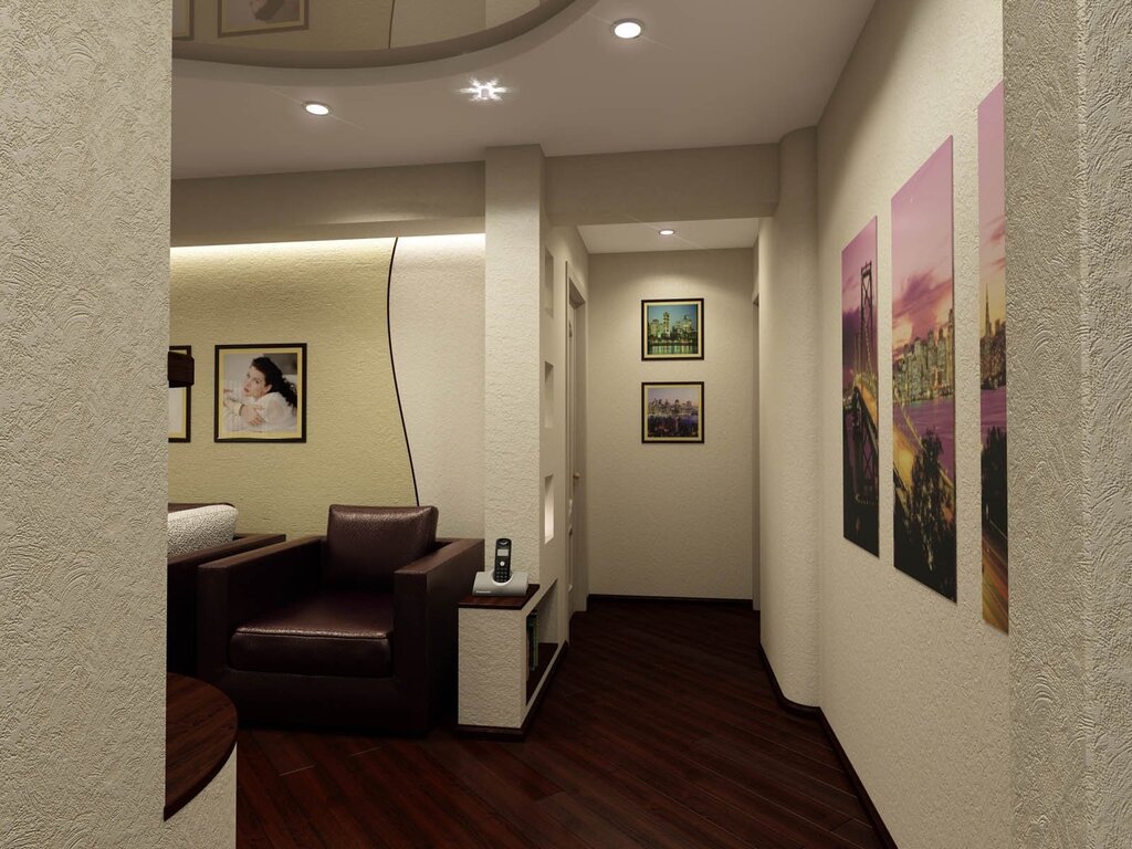 Hallway combined with the living room