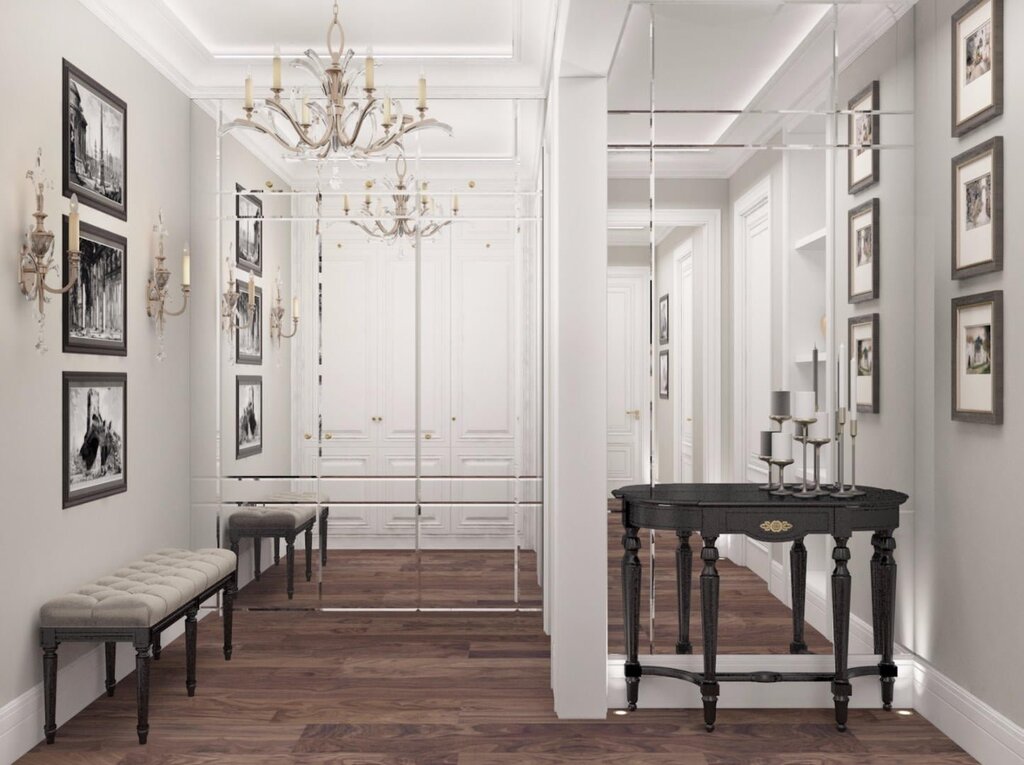 A hallway in neoclassical style