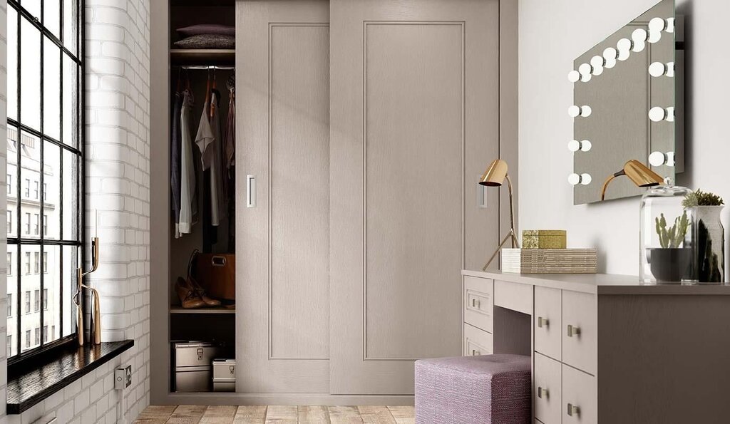 A modern style entryway with a wardrobe 21 фото