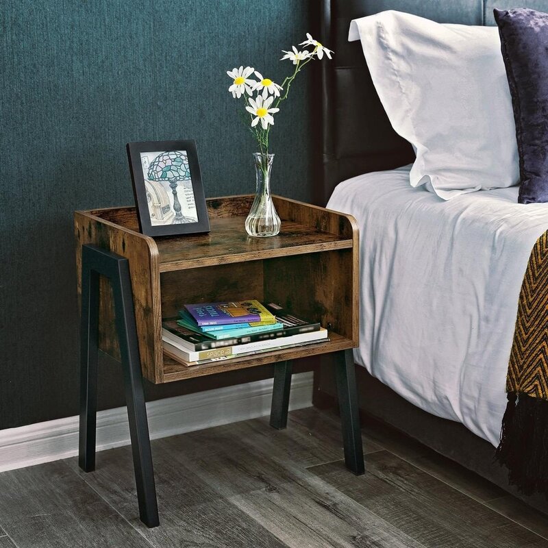 Loft-style bedside tables