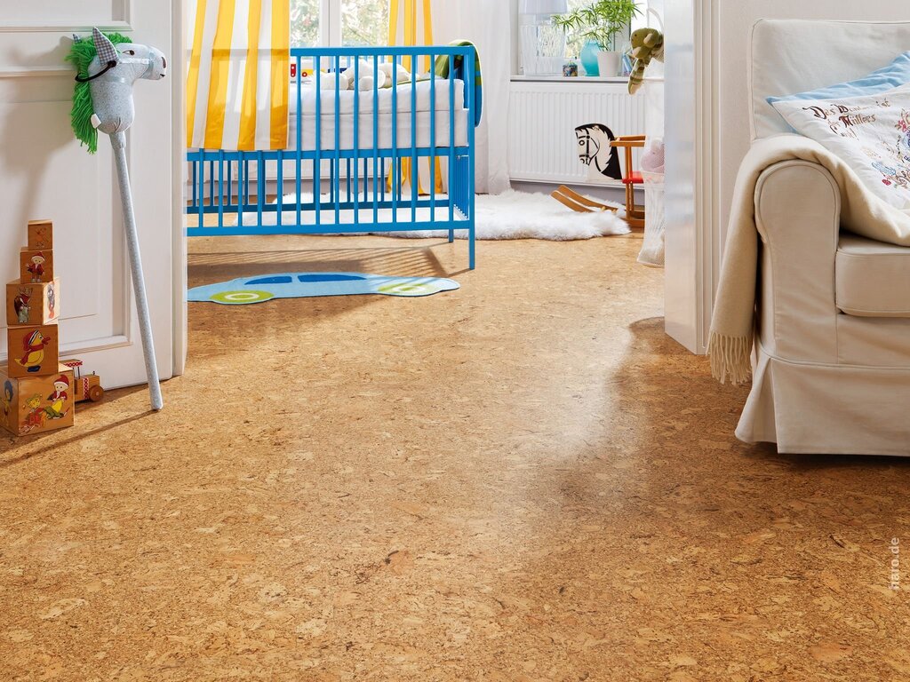 Cork floor for the children's room