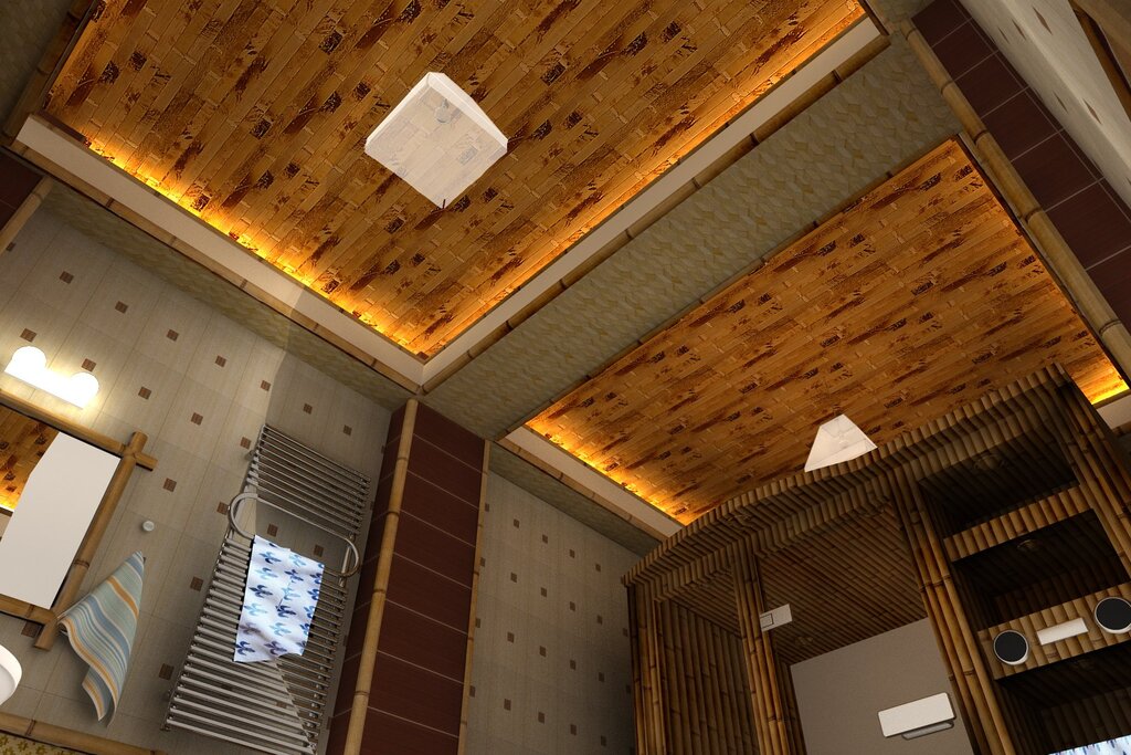 Cork ceiling