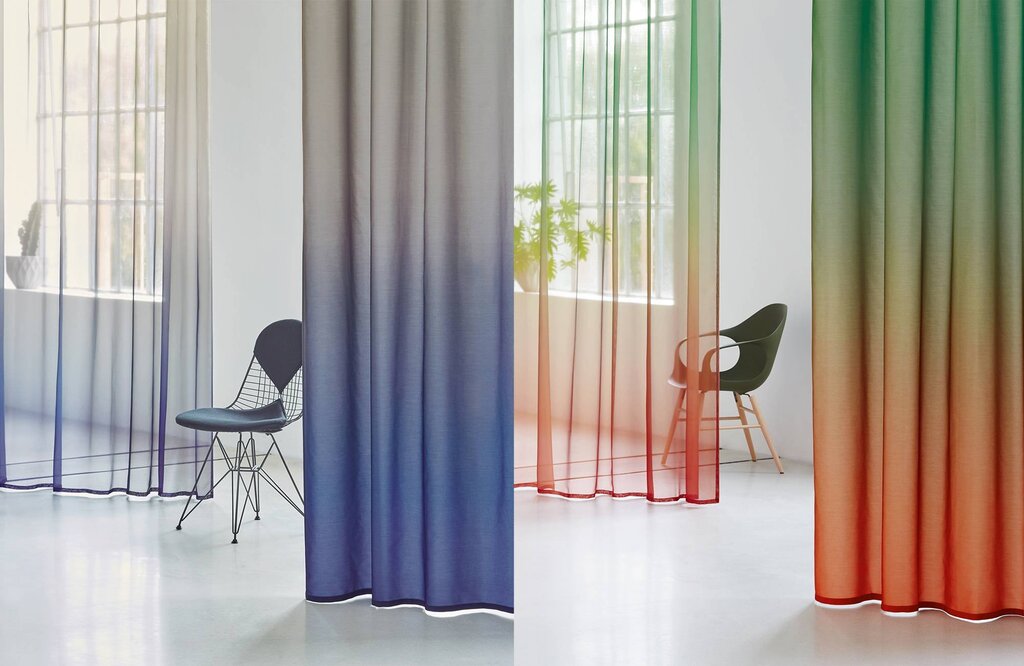 Transparent fabric for curtains