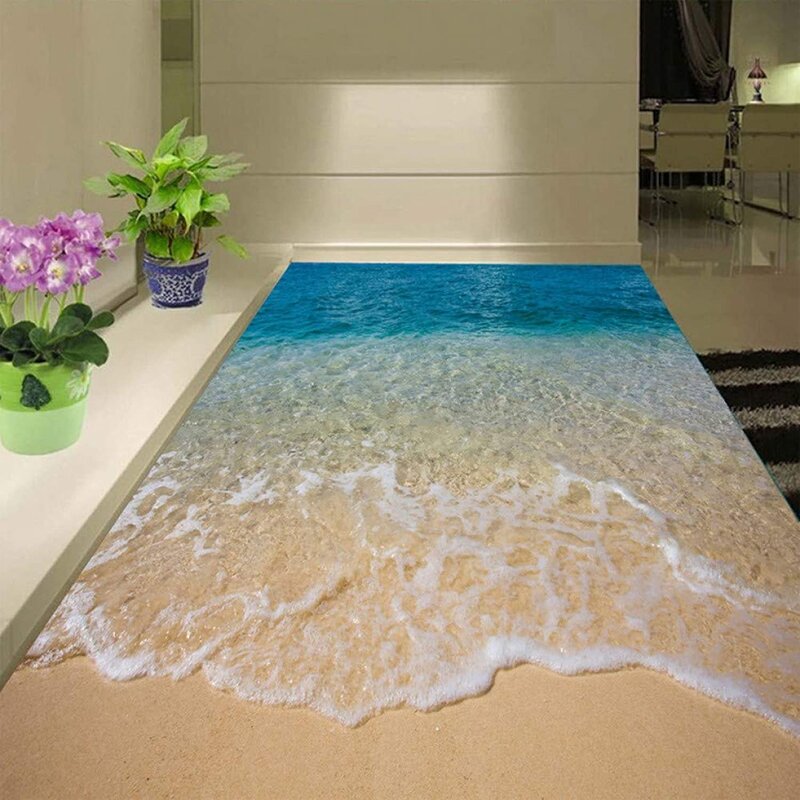 Transparent self-leveling floor