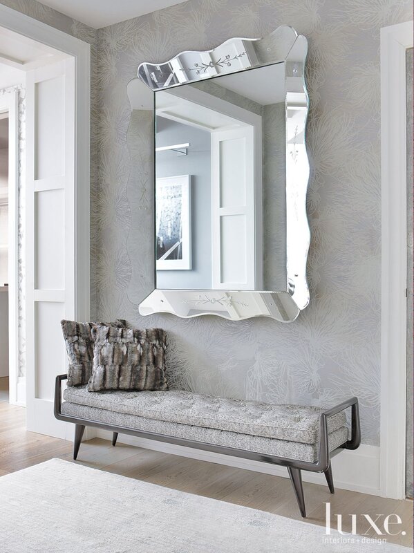 Rectangular mirror for the hallway