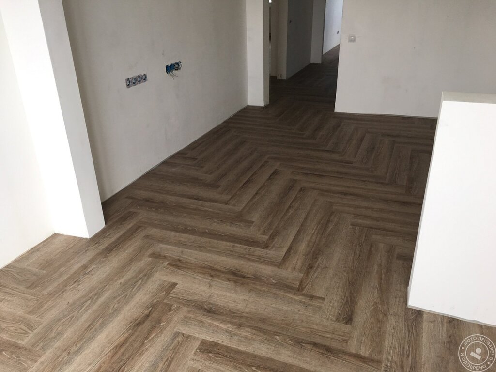 PVC herringbone flooring 17 фото