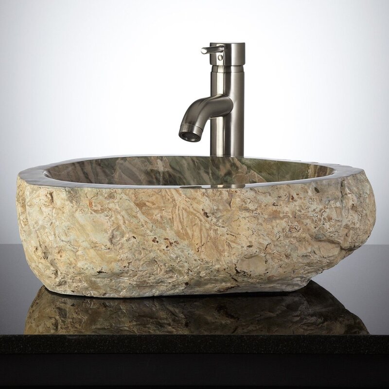 A stone sink for the bathroom