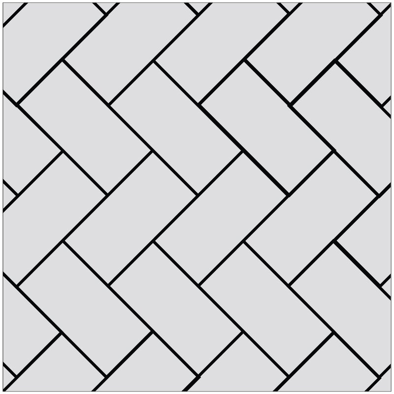 Herringbone tile layout