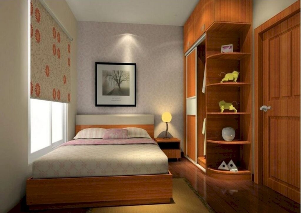 Arrangement of furniture in the bedroom