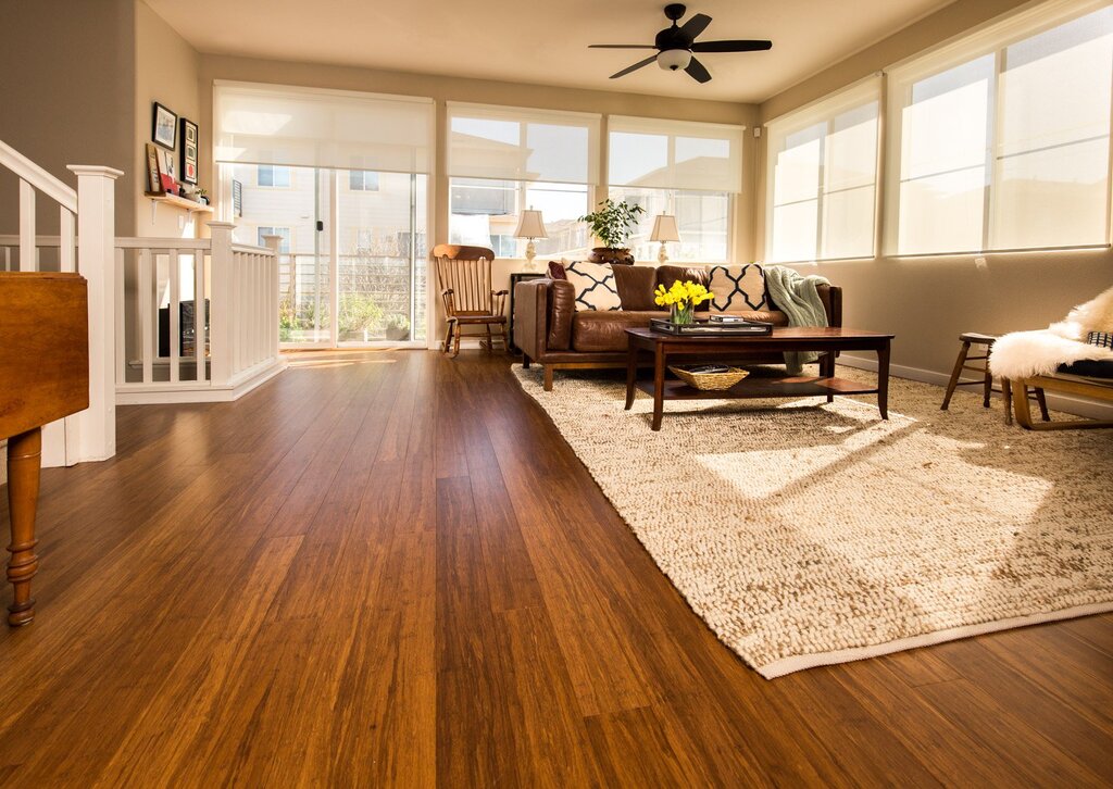 Different flooring in the apartment