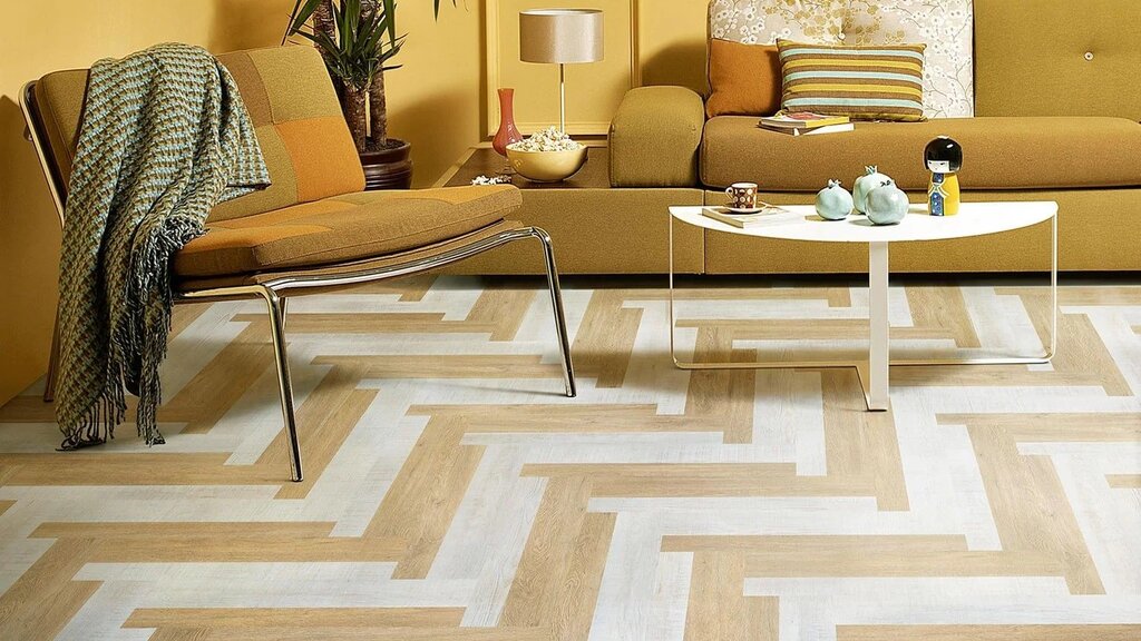 Multicolored laminate flooring