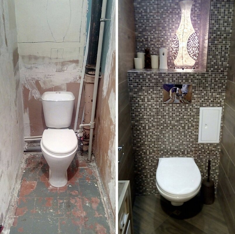 Renovation in the toilet