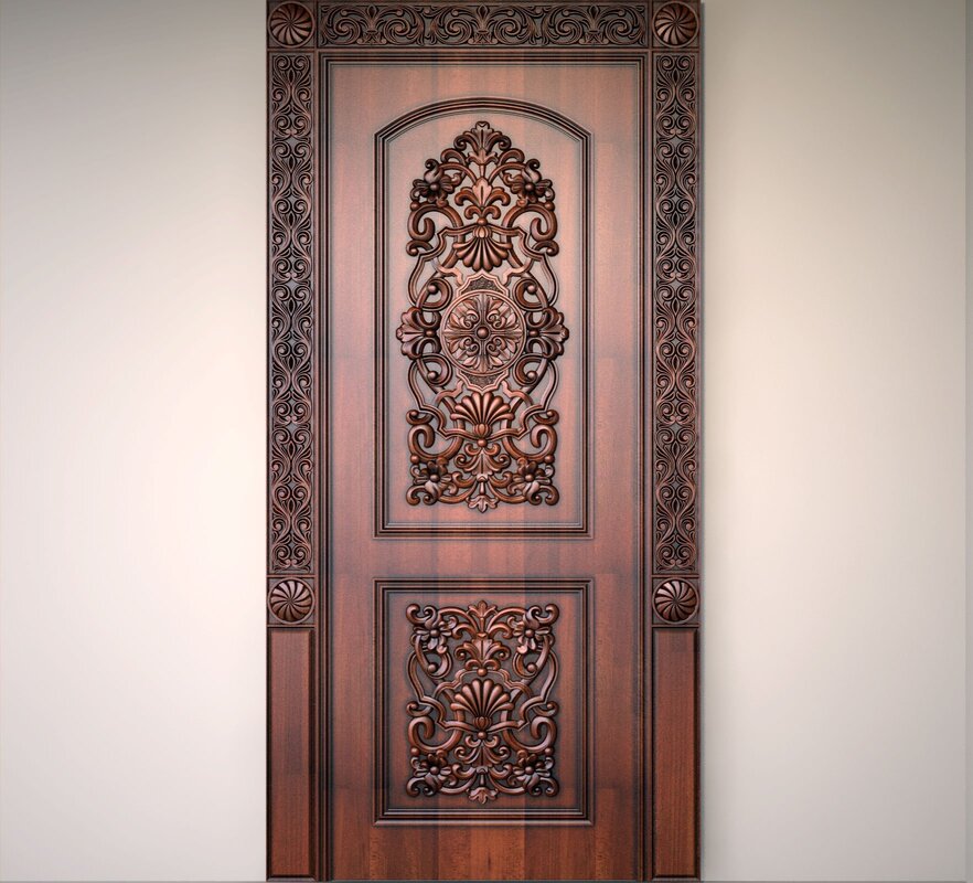 Carved doors