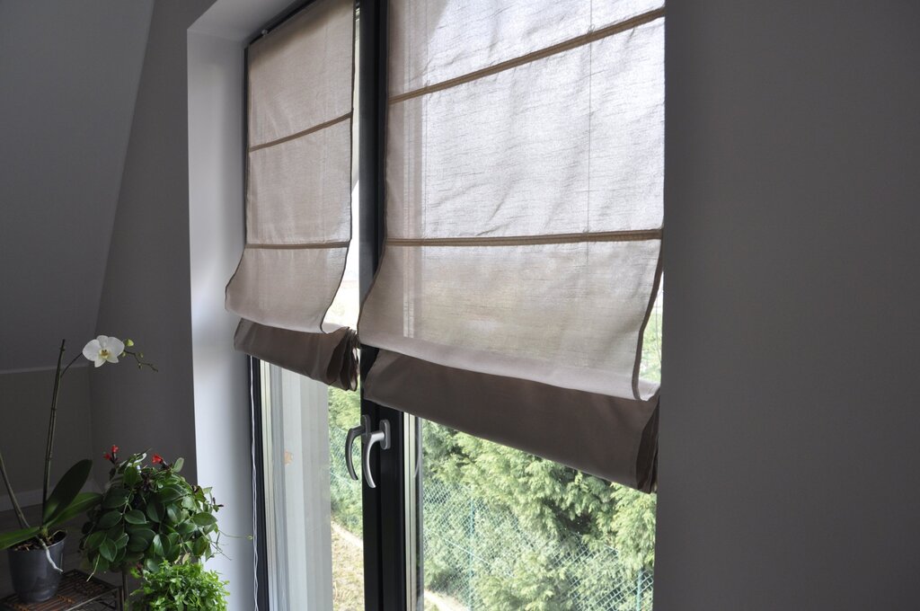 Roman blinds for the balcony