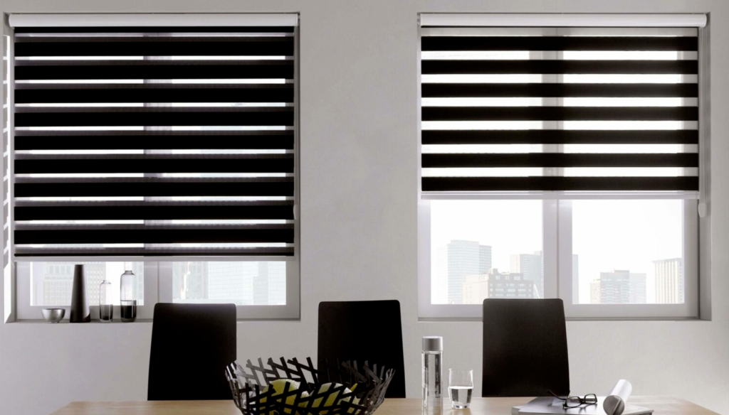 Day and night roller blinds