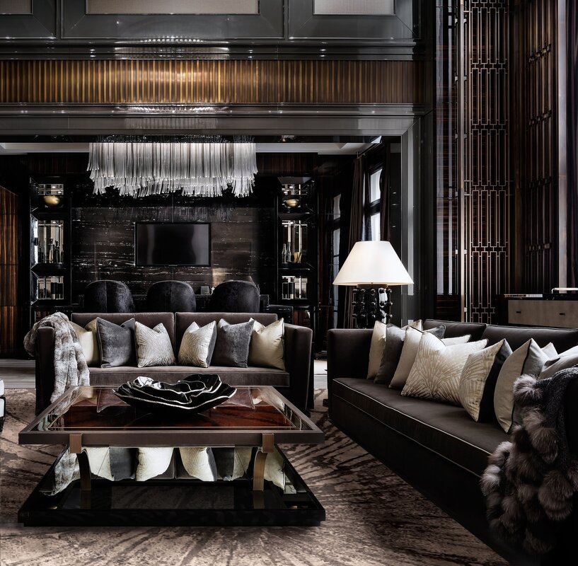 Luxurious interiors in a modern style