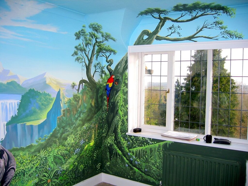 Wall painting jungle