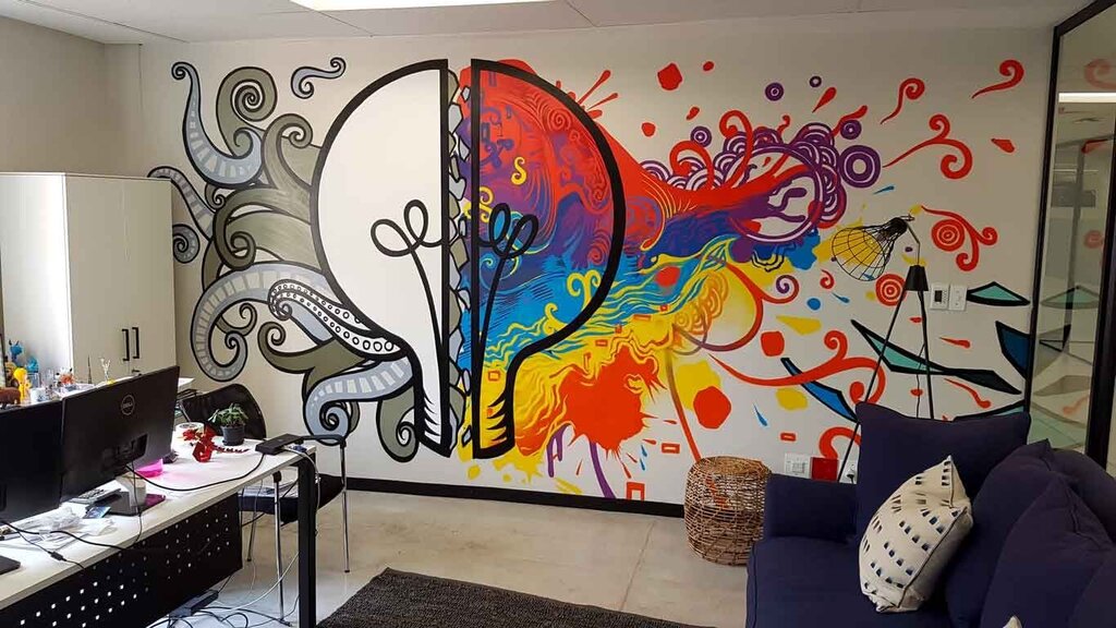 Graffiti wall painting