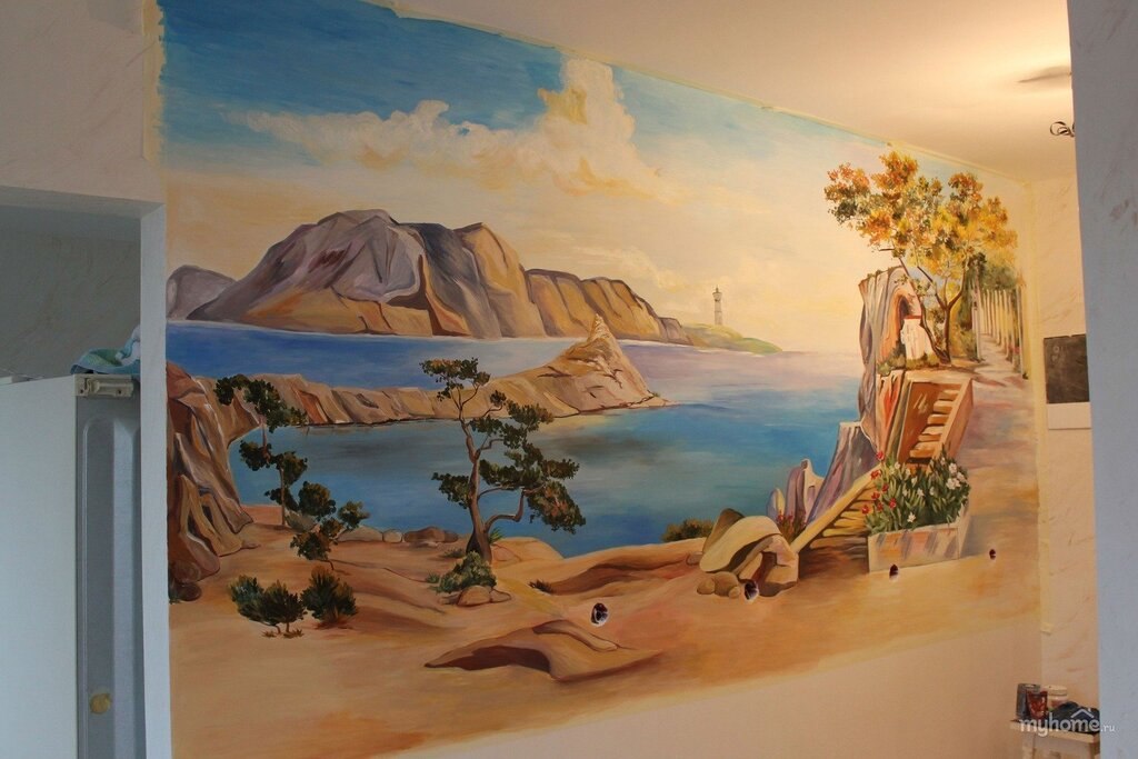 Wall painting in the house