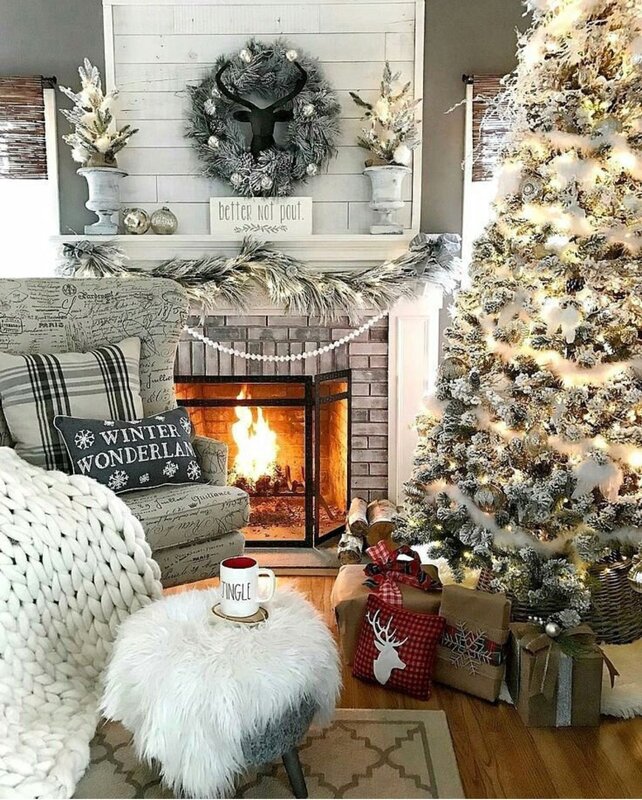 Christmas fireplace