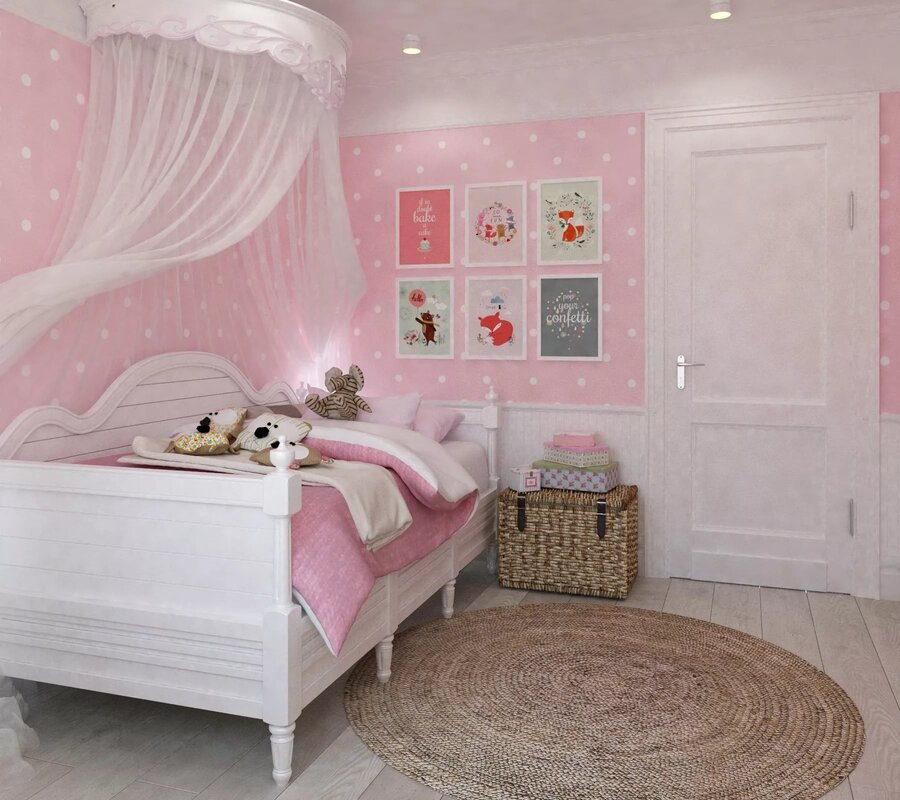 Pink children's room