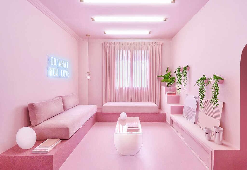 Pink bedroom