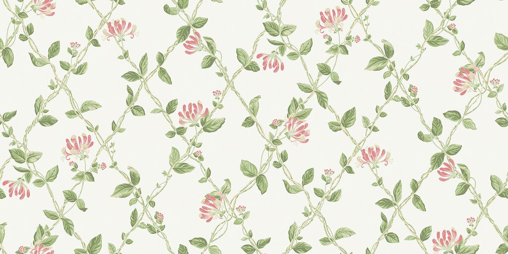 Pink floral wallpaper