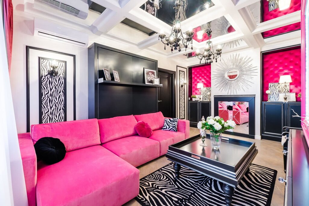 Pink sofa