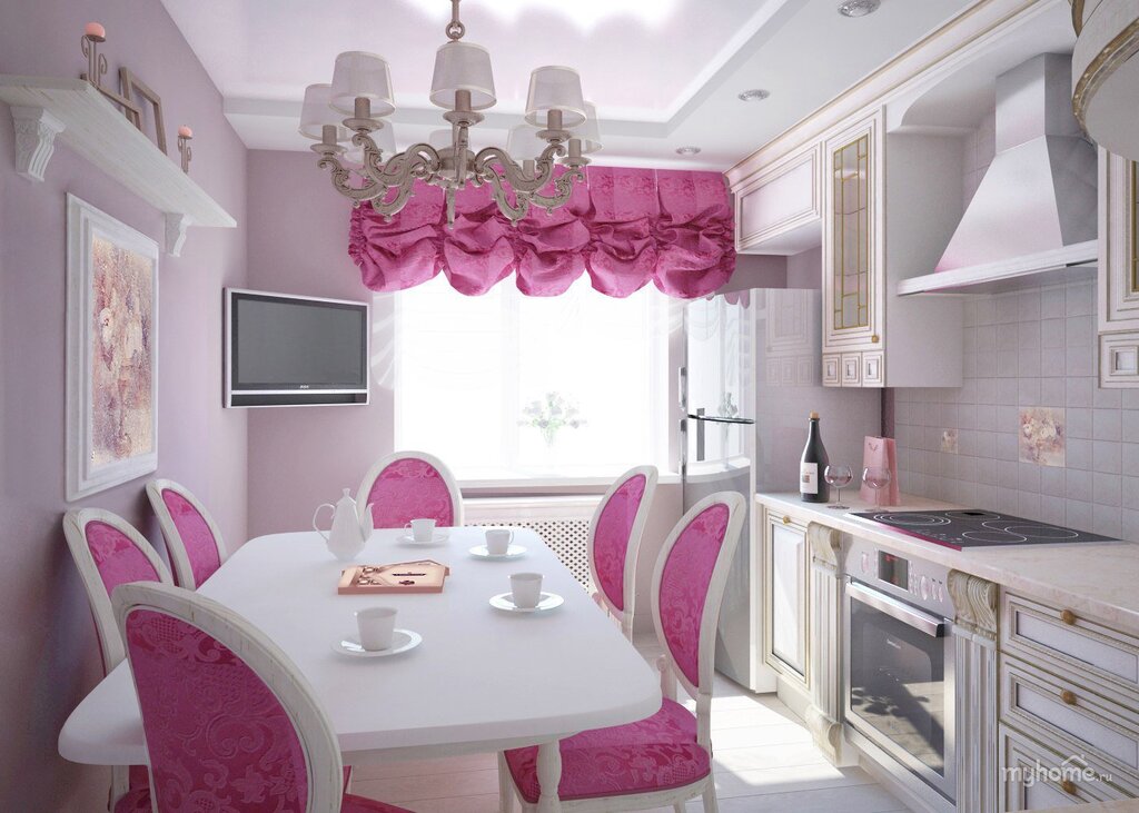 Pink kitchen set