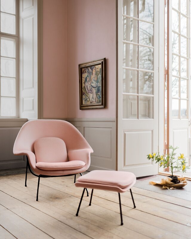 Pink armchair