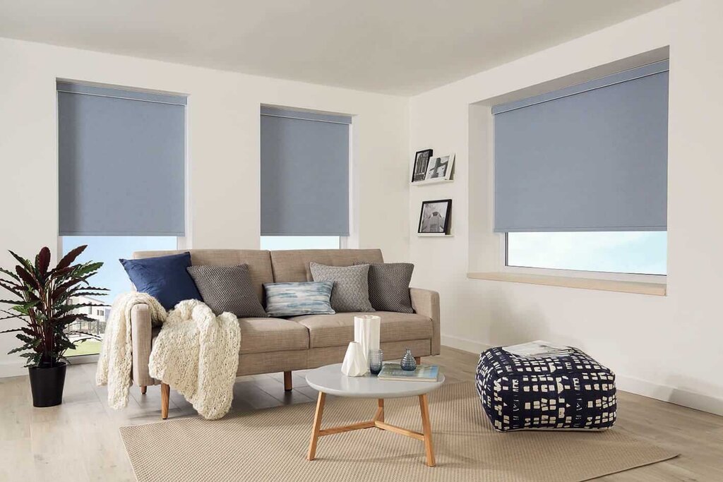 Roller blinds in Scandinavian style