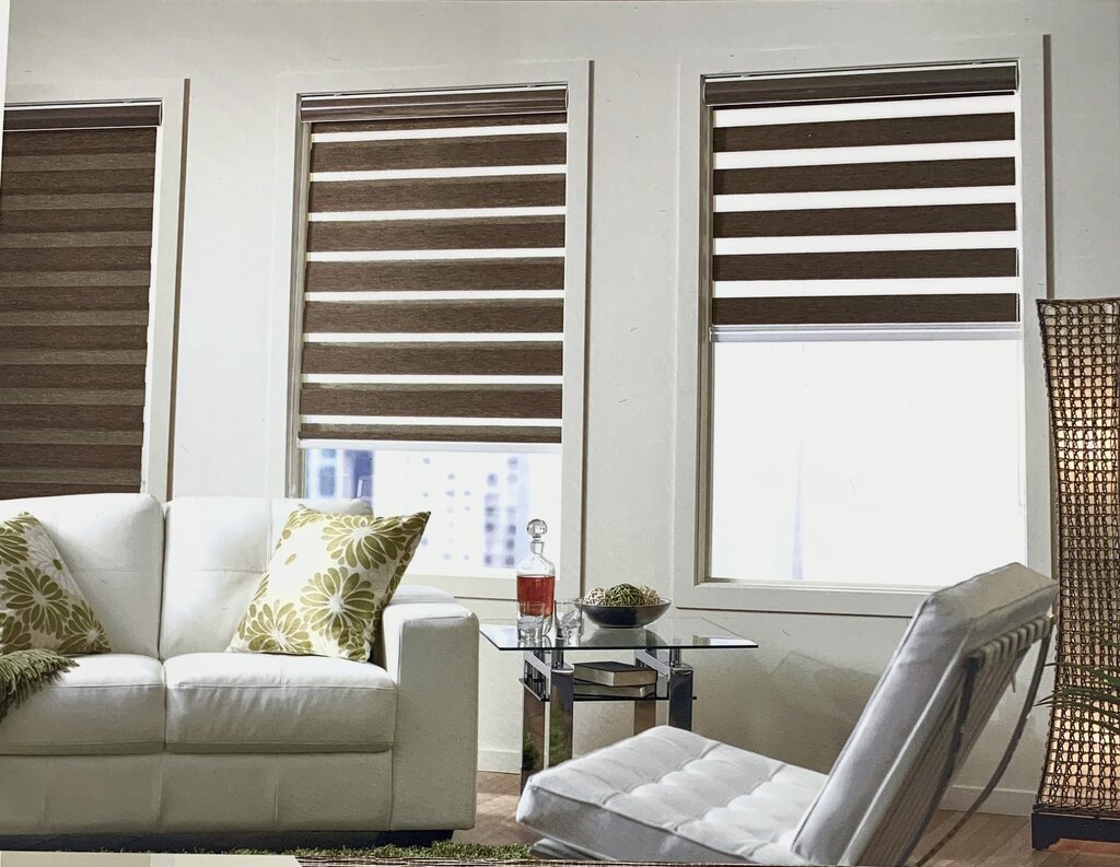 Roller blinds for the living room