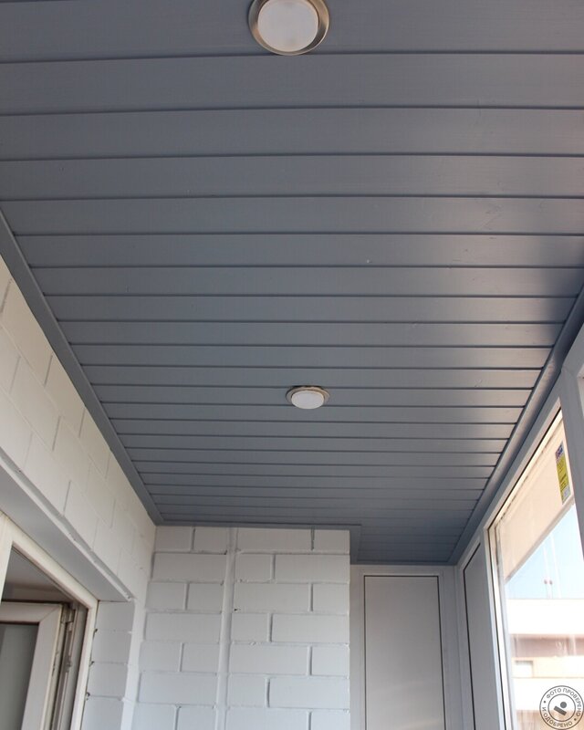 Siding on the ceiling